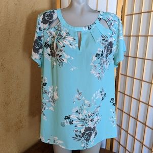 Torrid, floral top, plus size 1X